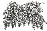 Wisteria tattoo design idea