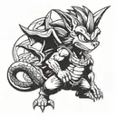 spyro crash goku 90s tattoo tattoo design idea