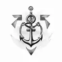 anchor cover tattoo on triceps tattoo design idea