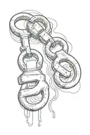 ghost Casper prison bars handcuffs tattoo design idea