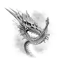 The Skeleton Dragon tattoo design idea