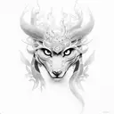 Balanza con espadas láser tattoo design idea