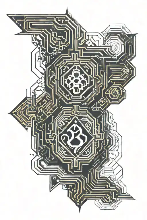 888 logo tattoo design idea