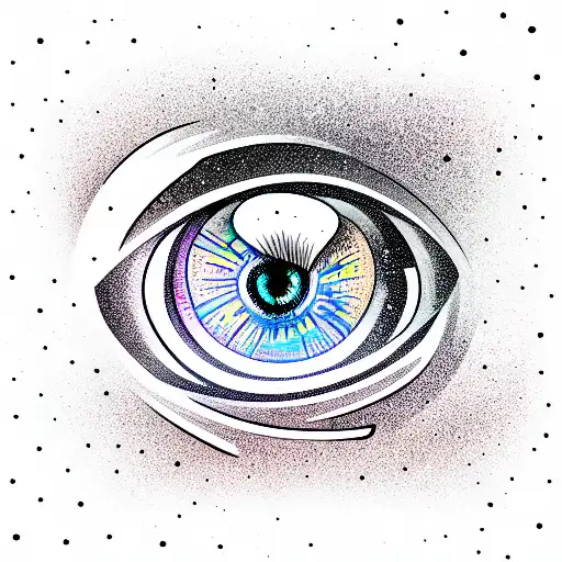 space eye  tattoo design idea
