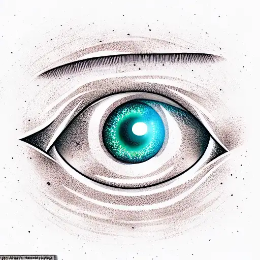 space eye  tattoo design idea