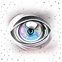 space eye  tattoo design idea