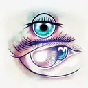 space eye  tattoo design idea