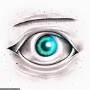space eye  tattoo design idea