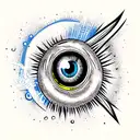 space eye  tattoo design idea