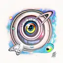 space eye  tattoo design idea