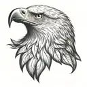 eagle head tattoo design idea