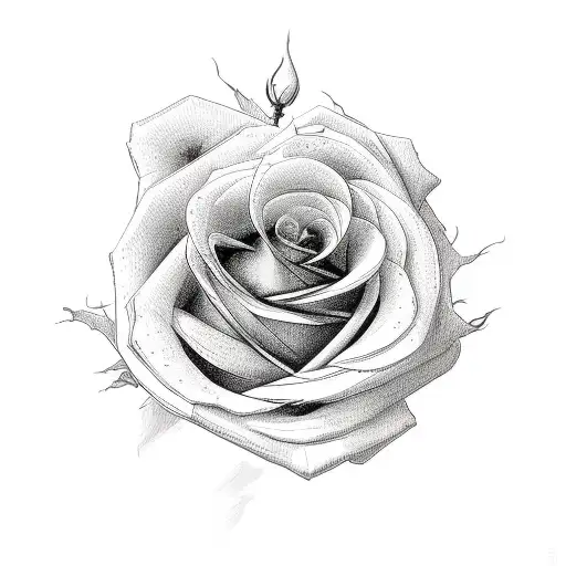 Roses, cards, clock tattoo design idea