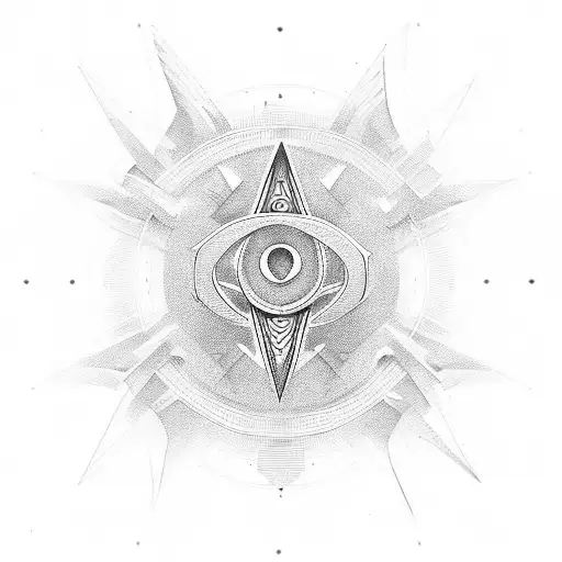 omega symbol tattoo design idea