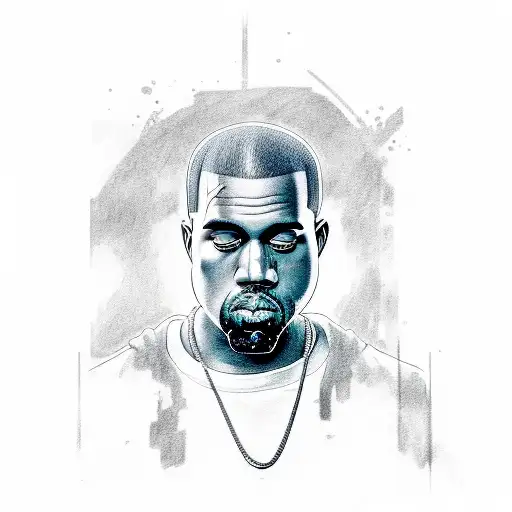 Kanye west reference  tattoo design idea