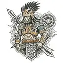 inca warrior tattoo design idea