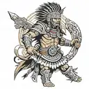 inca warrior tattoo design idea