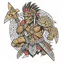 inca warrior tattoo design idea