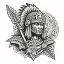 inca warrior tattoo design idea