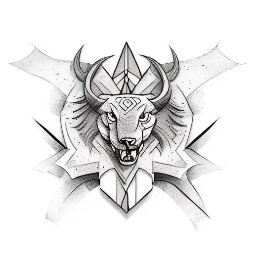 Create a tattoo design that represents the unity of sports and military, incorporating your favorite animal. tattoo design idea