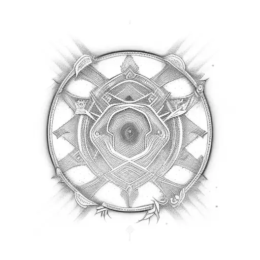 A sales graph transforming into soundwaves tattoo design idea