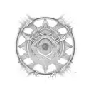 A sales graph transforming into soundwaves tattoo design idea