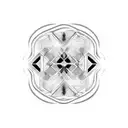 A sales graph transforming into soundwaves tattoo design idea