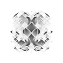 A sales graph transforming into soundwaves tattoo design idea