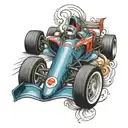 guido formula 1 car tattoo design idea