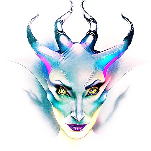 maleficent tattoo design idea