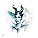 maleficent tattoo design idea