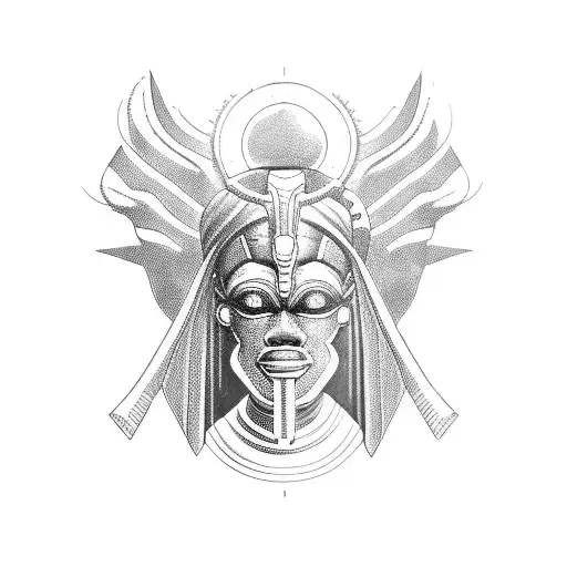 God Osiris tattoo design idea