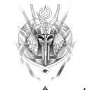 God Osiris tattoo design idea
