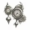 forex trading candlesticks with tear clock face   tattoo design idea