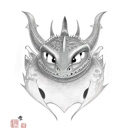how to train your dragon  tattoo design idea