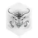 Taurus angry tattoo design idea