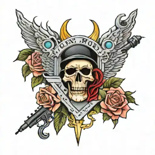 guns n roses tattoo design idea