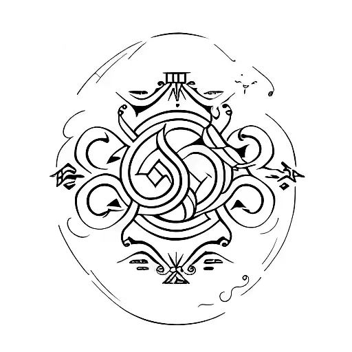 Intuition symbol tattoo design idea