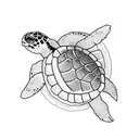 Turtle tattoo design idea
