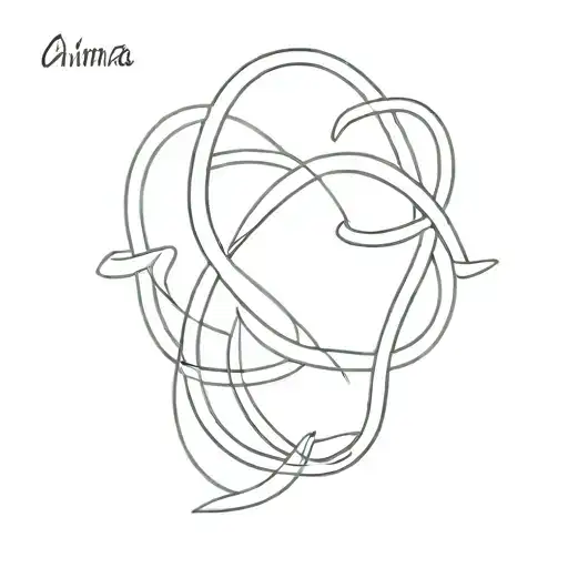 infinity symbol with amma appa tattoo design idea