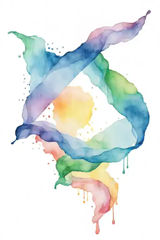 lgbt flag colors tattoo design idea