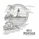 meet me at Montauk tattoo design idea