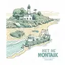 meet me at Montauk tattoo design idea