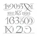 roman numbers 19 03 2003 Roman numerals tattoo design idea
