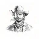 Arthur Morgan red dead redemption 2  tattoo design idea