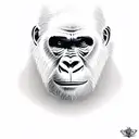 gangster gorilla  tattoo design idea