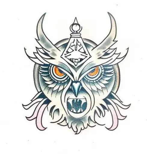 Owlbear dungeons and Dragons  tattoo design idea