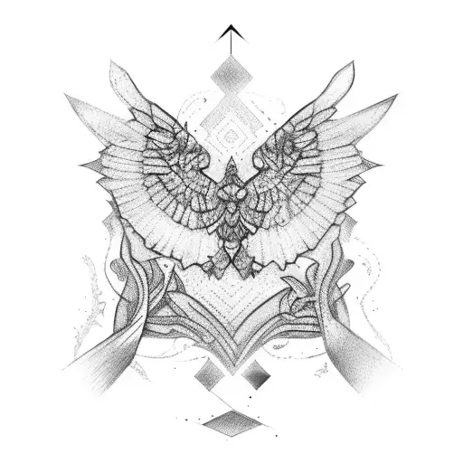 324 right pectoral  tattoo design idea