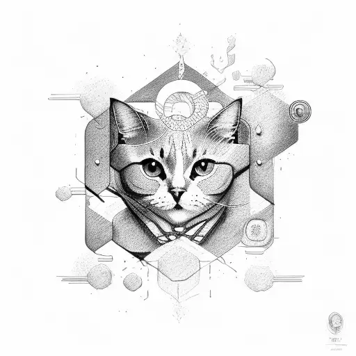 catéter traspased by an uranium bar tattoo design idea