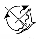 Sagittarius and cancer tattoo design idea