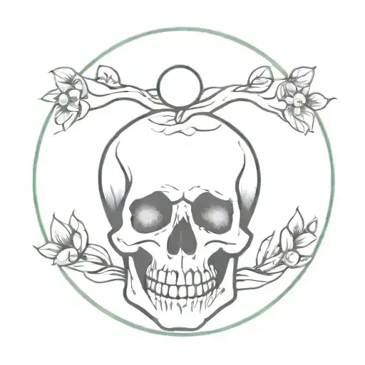memento mori memento vivere tattoo design idea